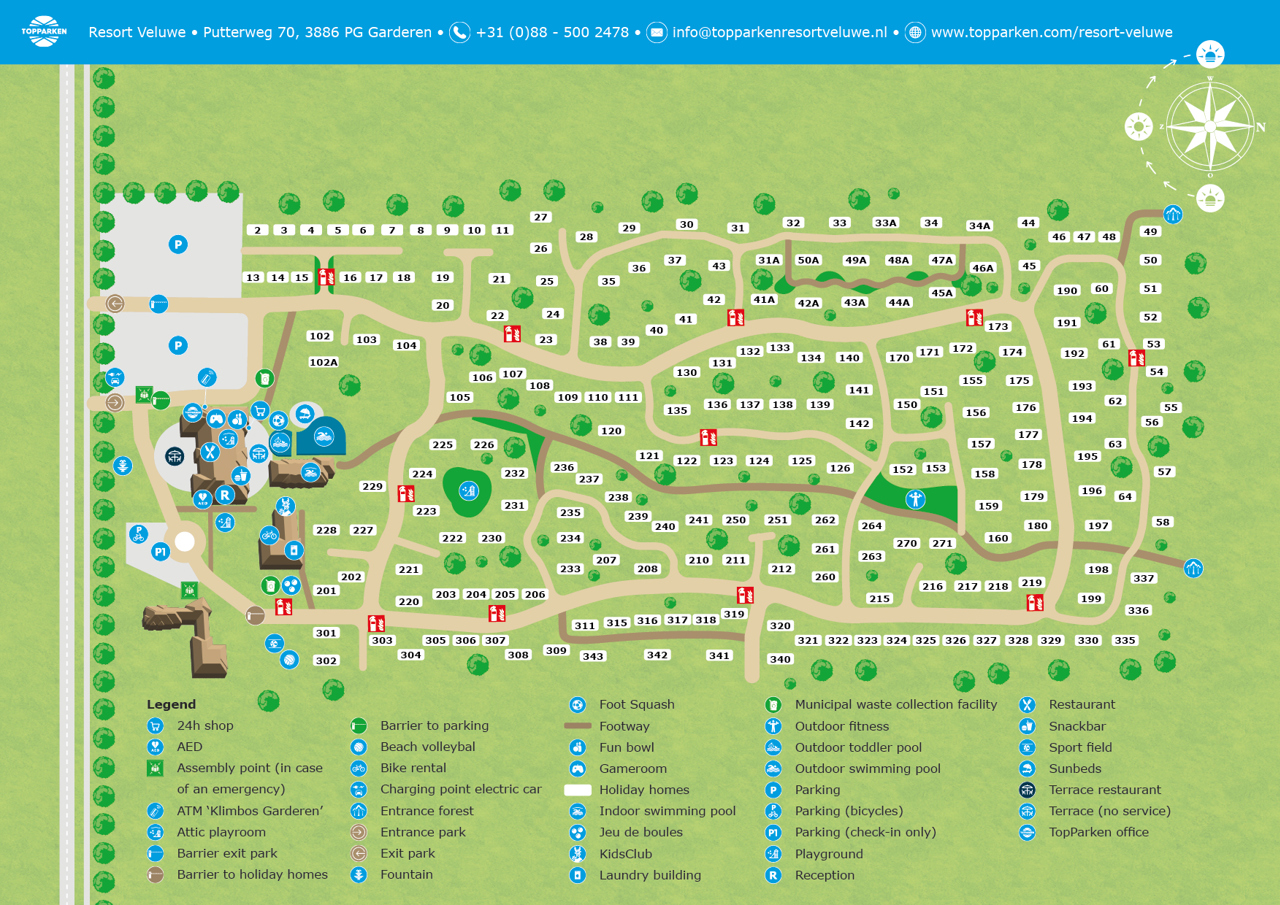 Map of Resort Veluwe