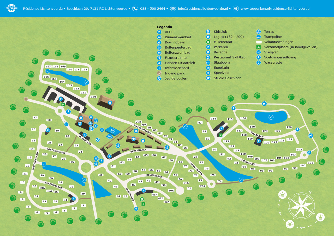 Park map of Résidence Lichtenvoorde