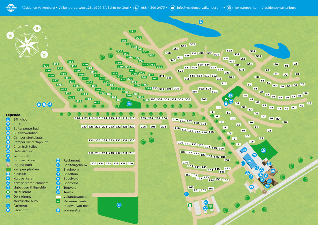 Park map of Résidence Valkenburg